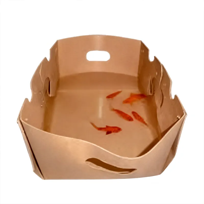 Karton Dilapisi Lilin Makanan Laut